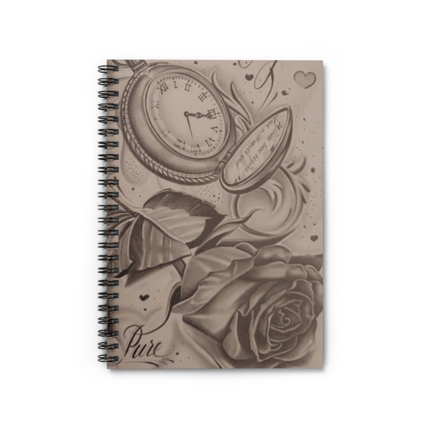 Spiral Notebook - Timeless Love Ruled Line Journal