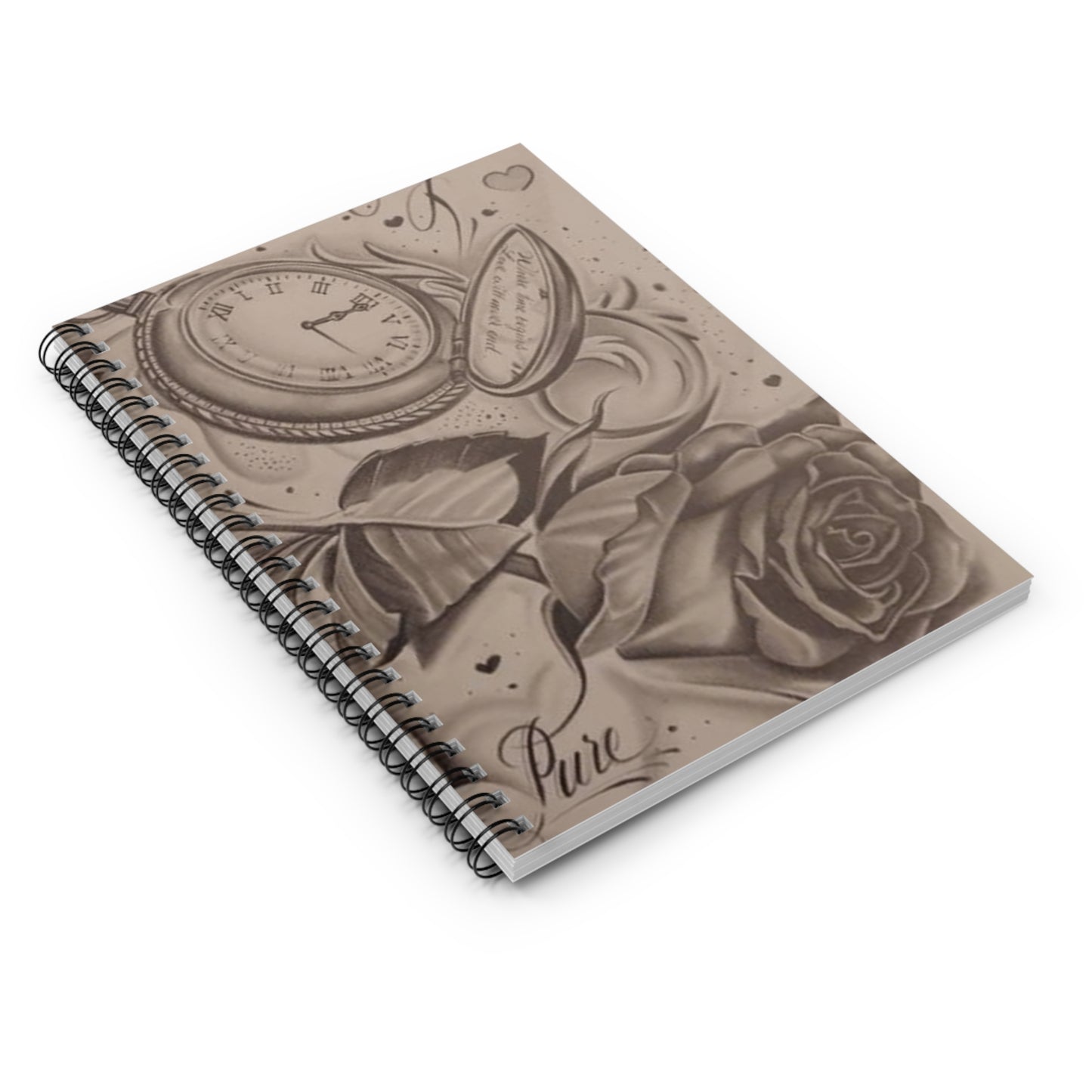 Spiral Notebook - Timeless Love Ruled Line Journal