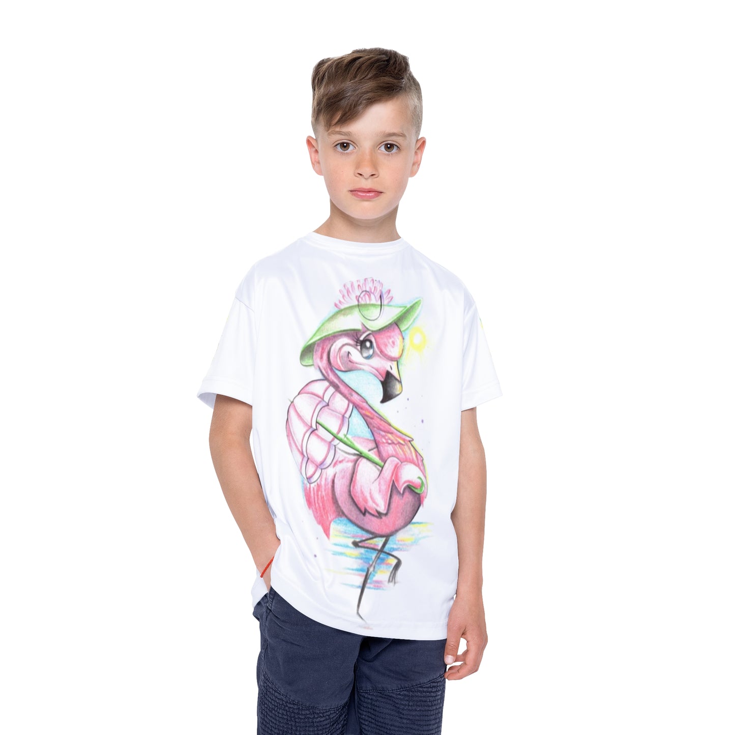 Kids Jersey Flamingo Sports Tee